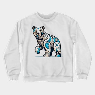 Bear illustration. Illustration of a bear in cubism style Crewneck Sweatshirt